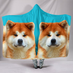 Cute Akita Dog Print Hooded Blanket-Free Shipping - Deruj.com