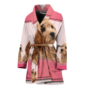 Cute Cockapoo Dog Print Women's Bath Robe-Free Shipping - Deruj.com