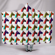 Great Dane Dog Pattern Print Hooded Blanket-Free Shipping - Deruj.com