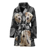 Cute Labrador Retriever Print Women's Bath Robe-Free Shipping - Deruj.com