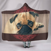 Pug dog Print Hooded Blanket-Free Shipping - Deruj.com