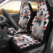 Maltese Dog Print Car Seat Covers-Free Shipping - Deruj.com