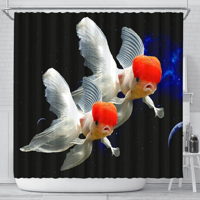 Oranda Fish Print Shower Curtains-Free Shipping - Deruj.com