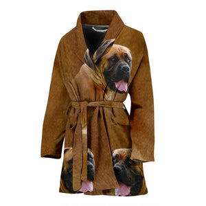 Amazing South African Boerboel Dog Print Women's Bath Robe-Free Shipping - Deruj.com