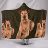 Irish Terrier Print Hooded Blanket-Free Shipping - Deruj.com