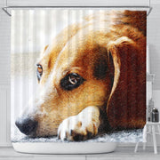 Beagle Dog Art Print Shower Curtains-Free Shipping - Deruj.com