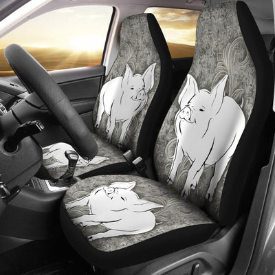 Middle White Pig Print Car Seat Covers-Free Shipping - Deruj.com