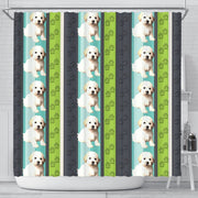 Shih-poo Dog Print Shower Curtain-Free Shipping - Deruj.com