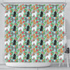 Poodle Dog Floral Print Shower Curtains-Free Shipping - Deruj.com