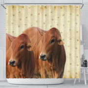 Cute Boran cattle (cow) Print Shower Curtain-Free Shipping - Deruj.com