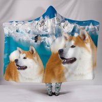 Akita Inu Print Hooded Blanket-Free Shipping - Deruj.com