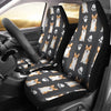 Pembroke Welsh Corgi With Paws Print Car Seat Covers-Free Shipping - Deruj.com