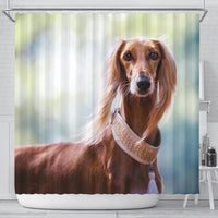 Awesome Saluki Dog Print Shower Curtains-Free Shipping - Deruj.com