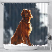 Irish Setter Dog Print Shower Curtains-Free Shipping - Deruj.com