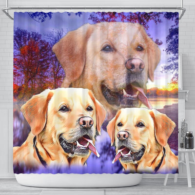 Labrador Retriever Print Shower Curtains-Free Shipping - Deruj.com