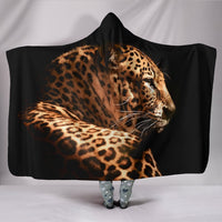 Leopard Print Hooded Blanket-Free Shipping - Deruj.com