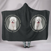 Bichon Frise Dog Print Hooded Blanket-Free Shipping - Deruj.com