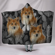 Cute Icelandic Sheepdog Print Hooded Blanket-Free Shippipng - Deruj.com