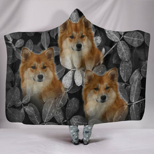 Cute Icelandic Sheepdog Print Hooded Blanket-Free Shippipng - Deruj.com