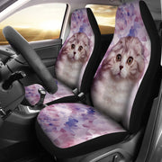 Cute Scottish Fold Cat Print Car Seat Covers-Free Shipping - Deruj.com
