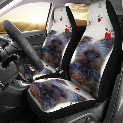 Cute Yorkshire Terrier (Yorkie) Print Car Seat Covers-Free Shipping - Deruj.com