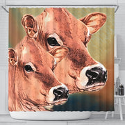 Jersey Cattle (Cow) Print Shower Curtain-Free Shipping - Deruj.com