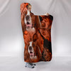 Cute Irish Red and White Setter Print Hooded Blanket-Free Shipping - Deruj.com