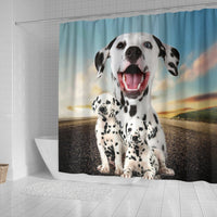 Lovely Dalmatian Print Shower Curtains-Free Shipping - Deruj.com