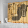 Dexter Cattle (Cow) Print Shower Curtain-Free Shipping - Deruj.com