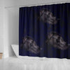 Black Great Dane Dog Art Print Shower Curtains-Free Shipping - Deruj.com
