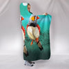 Zebra Finch Bird Print Hooded Blanket-Free Shipping - Deruj.com
