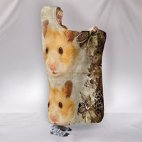 Lovely Golden Hamster Print Hooded Blanket-Free Shipping - Deruj.com