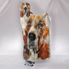 Basset Hound Dog Art Print Hooded Blanket-Free Shipping