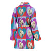 Chow Chow Dog Print Women's Bath Robe-Free Shipping - Deruj.com