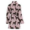 Boykin Spaniel Dog Pattern Print Women's Bath Robe-Free Shipping - Deruj.com