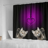 Dragon Li Cat Print Shower Curtain-Free Shipping - Deruj.com