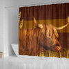 Highland Cattle (Cow) Print Shower Curtain-Free Shipping - Deruj.com