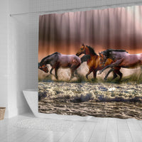 Amazing Horse Painting Print Shower Curtains-Free Shipping - Deruj.com