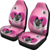 Norwegian Elkhound Dog In heart Print Car Seat Covers-Free Shipping - Deruj.com