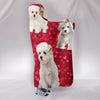 Maltese Dog On Red Print Hooded Blanket-Free Shipping - Deruj.com