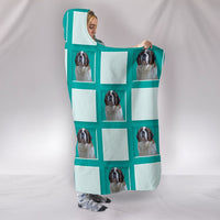 Saint Bernard Dog Patterns Print Hooded Blanket-Free Shipping - Deruj.com