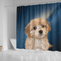 Cavapoo Puppy Print Shower Curtains-Free Shipping - Deruj.com