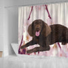 American Water Spaniel Print Shower Curtains-Free Shipping - Deruj.com