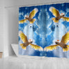 Salmon Crested Cockatoo Print Shower Curtains-Free Shipping - Deruj.com