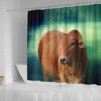 Boran cattle (cow) Print Shower Curtain-Free Shipping - Deruj.com