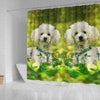 Cute Poodle Dog Print Shower Curtains-Free Shipping - Deruj.com