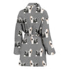 Tibetan Terrier Dog Pattern Print Women's Bath Robe-Free Shipping - Deruj.com