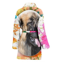 Leonberger Dog Print Women's Bath Robe-Free Shipping - Deruj.com