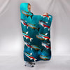 Neon Tetra Fish Print Hooded Blanket-Free Shipping - Deruj.com