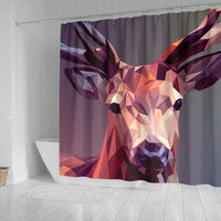 Amazing Deer Vector Art Print Shower Curtains-Free Shipping - Deruj.com